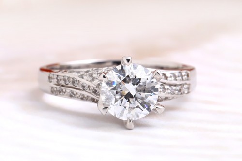 1캐럿 결혼예물 시그니티반지 CE-396 다이아몬드 선택 가능